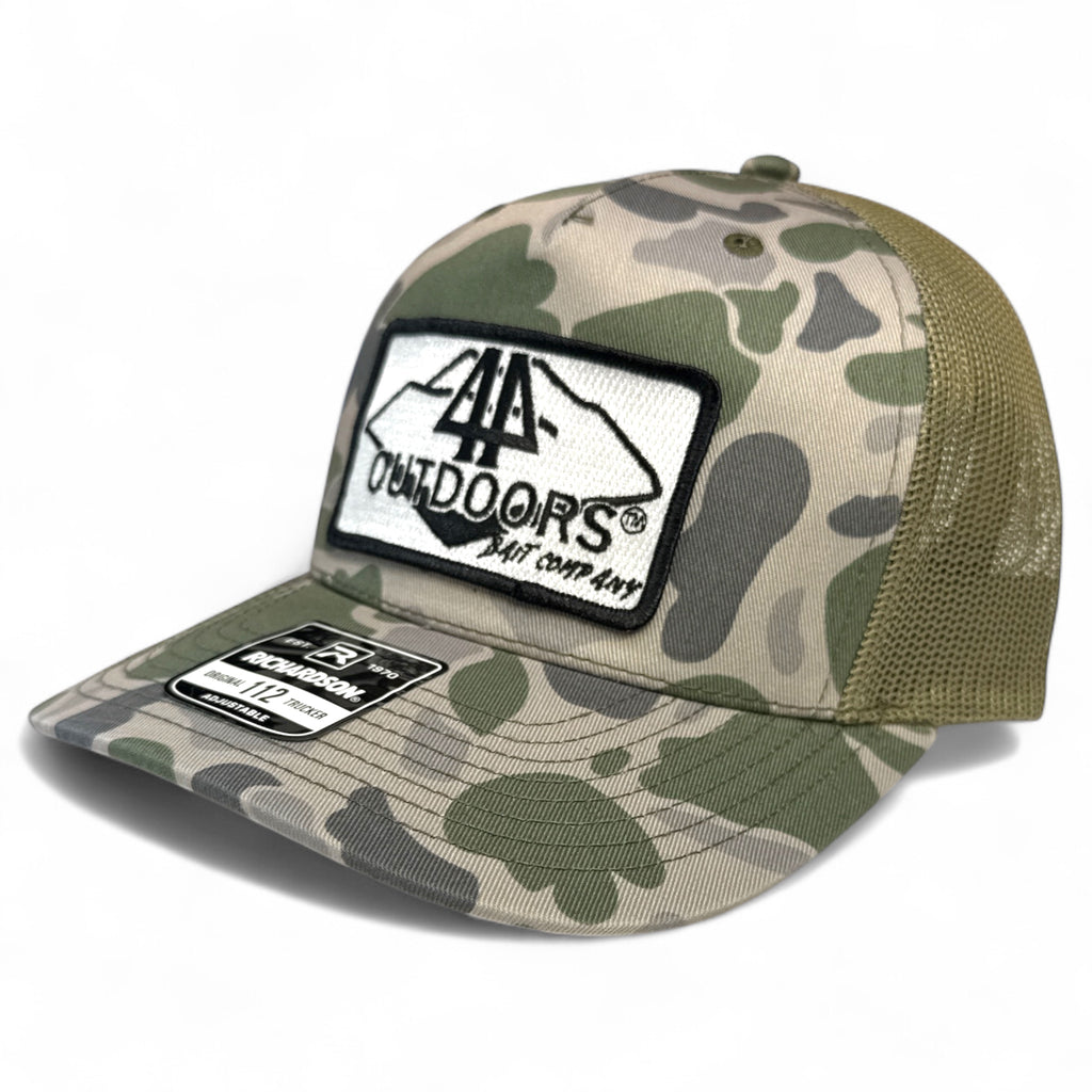 44 Outdoors Bait Co. Richardson 112 Trucker Hat NEW PATCH - 44 Outdoors, LLC